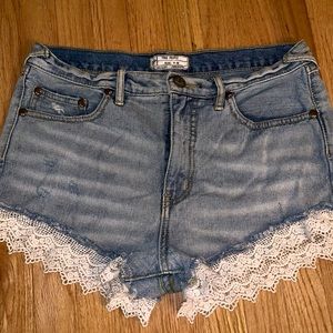 Free People Jean Shorts